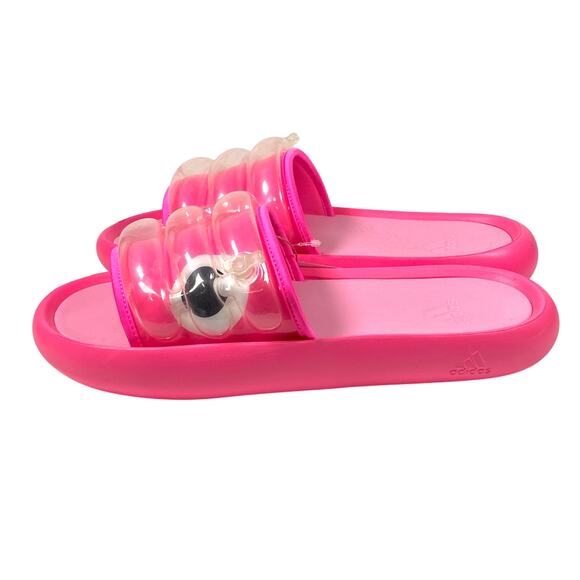 Adidas Adilette Zplaash Lucid Pink Slide Sandals Men 9 Women 10 Pool Cruise NWT - Picture 5 of 12